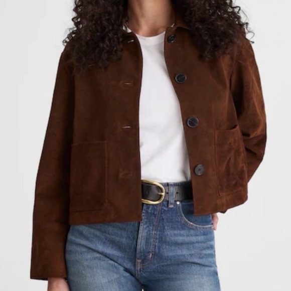 Wilsons Leather Rich Brown Suede Jacket - Picture 5 of 5